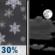 Tonight: Chance Snow Showers then Widespread Frost