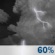 Tonight: Isolated rain showers before 8pm, then a chance of showers and thunderstorms. Mostly cloudy. Low around 65, with temperatures rising to around 67 overnight. Southwest wind 10 to 15 mph. Chance of precipitation is 60%. New rainfall amounts between a quarter and half of an inch possible. Tonight: Chance Showers And Thunderstorms
